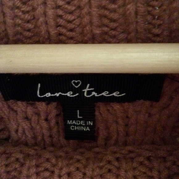 Dusty Rose Sweater Dress - Picture 4 of 5